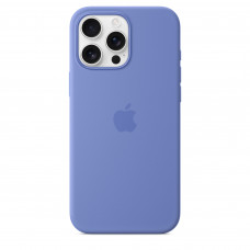 Чехол силиконовый Apple Silicone Case with MagSafe для iPhone 16 Pro Max, цвет «Барвинок»