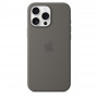 Чехол силиконовый Apple Silicone Case with MagSafe для iPhone 16 Pro Max, цвет «Серый камень»