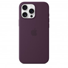Чехол силиконовый Apple Silicone Case with MagSafe для iPhone 16 Pro Max, сливовый цвет