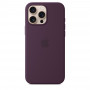 Чехол силиконовый Apple Silicone Case with MagSafe для iPhone 16 Pro Max, сливовый цвет