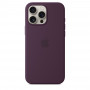 Чехол силиконовый Apple Silicone Case with MagSafe для iPhone 16 Pro Max, сливовый цвет