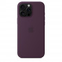 Чехол силиконовый Apple Silicone Case with MagSafe для iPhone 16 Pro Max, сливовый цвет