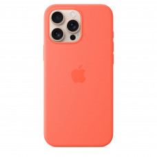Чехол силиконовый Apple Silicone Case with MagSafe для iPhone 16 Pro Max, мандариновый цвет