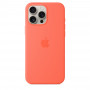 Чехол силиконовый Apple Silicone Case with MagSafe для iPhone 16 Pro Max, мандариновый цвет