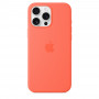 Чехол силиконовый Apple Silicone Case with MagSafe для iPhone 16 Pro Max, мандариновый цвет