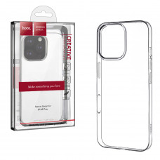 Чехол-накладка Hoco Light для iPhone 16 Pro, прозрачный
