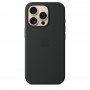Чехол силиконовый Apple Silicone Case with MagSafe для iPhone 16 Pro, чёрный цвет