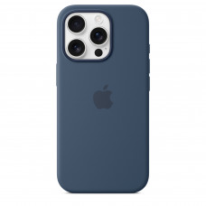 Чехол силиконовый Apple Silicone Case with MagSafe для iPhone 16 Pro, цвет «Деним»