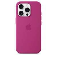 Чехол силиконовый Apple Silicone Case with MagSafe для iPhone 16 Pro, цвет фуксия Чехол силиконовый Apple Silicone Case with MagSafe для iPhone 16 Pro, цвет фуксия
