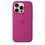 Чехол силиконовый Apple Silicone Case with MagSafe для iPhone 16 Pro, цвет фуксия