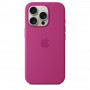 Чехол силиконовый Apple Silicone Case with MagSafe для iPhone 16 Pro, цвет фуксия