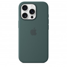 Чехол силиконовый Apple Silicone Case with MagSafe для iPhone 16 Pro, цвет «Зелёное озеро»