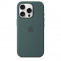 Чехол силиконовый Apple Silicone Case with MagSafe для iPhone 16 Pro, цвет «Зелёное озеро»