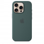 Чехол силиконовый Apple Silicone Case with MagSafe для iPhone 16 Pro, цвет «Зелёное озеро»