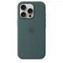 Чехол силиконовый Apple Silicone Case with MagSafe для iPhone 16 Pro, цвет «Зелёное озеро»