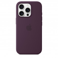 Чехол силиконовый Apple Silicone Case with MagSafe для iPhone 16 Pro, сливовый цвет
