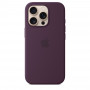 Чехол силиконовый Apple Silicone Case with MagSafe для iPhone 16 Pro, сливовый цвет