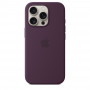 Чехол силиконовый Apple Silicone Case with MagSafe для iPhone 16 Pro, сливовый цвет
