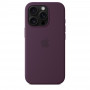 Чехол силиконовый Apple Silicone Case with MagSafe для iPhone 16 Pro, сливовый цвет