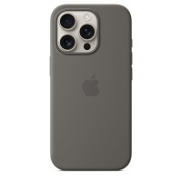 Чехол силиконовый Apple Silicone Case with MagSafe для iPhone 16 Pro, цвет «Серый камень»