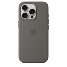 Чехол силиконовый Apple Silicone Case with MagSafe для iPhone 16 Pro, цвет «Серый камень»