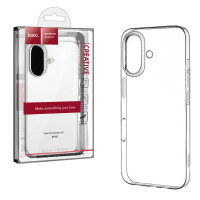 Чехол-накладка Hoco Light для iPhone 16, прозрачный