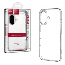Чехол-накладка Hoco Light для iPhone 16, прозрачный