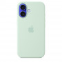 Чехол силиконовый Apple Silicone Case with MagSafe для iPhone 16, цвет аквамарин