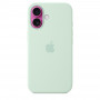 Чехол силиконовый Apple Silicone Case with MagSafe для iPhone 16, цвет аквамарин