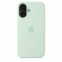 Чехол силиконовый Apple Silicone Case with MagSafe для iPhone 16, цвет аквамарин