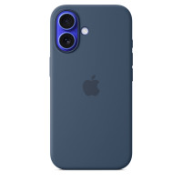 Чехол силиконовый Apple Silicone Case with MagSafe для iPhone 16, цвет «Деним»