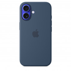 Чехол силиконовый Apple Silicone Case with MagSafe для iPhone 16, цвет «Деним»