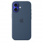 Чехол силиконовый Apple Silicone Case with MagSafe для iPhone 16, цвет «Деним»