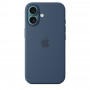 Чехол силиконовый Apple Silicone Case with MagSafe для iPhone 16, цвет «Деним»