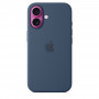 Чехол силиконовый Apple Silicone Case with MagSafe для iPhone 16, цвет «Деним»
