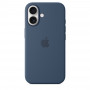 Чехол силиконовый Apple Silicone Case with MagSafe для iPhone 16, цвет «Деним»