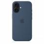 Чехол силиконовый Apple Silicone Case with MagSafe для iPhone 16, цвет «Деним»