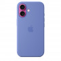 Чехол силиконовый Apple Silicone Case with MagSafe для iPhone 16, цвет «Барвинок»