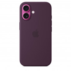 Чехол силиконовый Apple Silicone Case with MagSafe для iPhone 16, сливовый цвет