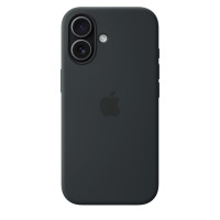 Чехол Apple Silicone Case with MagSafe для iPhone 17, чёрный цвет