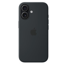 Чехол Apple Silicone Case with MagSafe для iPhone 17, чёрный цвет
