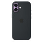 Чехол Apple Silicone Case with MagSafe для iPhone 17, чёрный цвет