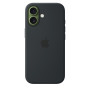 Чехол Apple Silicone Case with MagSafe для iPhone 17, чёрный цвет