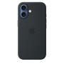 Чехол Apple Silicone Case with MagSafe для iPhone 17, чёрный цвет