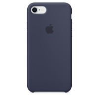 Чехол силиконовый Silicone Case для iPhone 7/8, тёмно-синий цвет