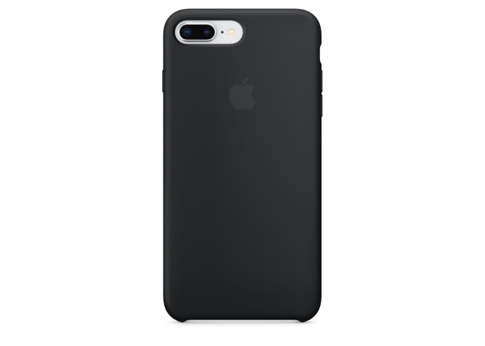 Чехол силиконовый Silicone Case для iPhone 7 Plus/8 Plus, чёрный цвет