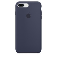 Чехол силиконовый Silicone Case для iPhone 7 Plus/8 Plus, тёмно-синий цвет