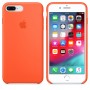 Чехол силиконовый Silicone Case для iPhone 7 Plus/8 Plus, цвет «оранжевый шафран»