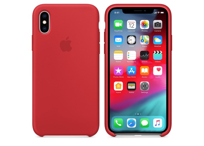 Чехол силиконовый Silicone Case для iPhone XS, (PRODUCT)RED