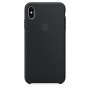 Чехол силиконовый Silicone Case для iPhone XS Max, чёрный цвет